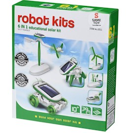 რობოტი კონსტრუქტორი Same Toy 2011UT, 6 in 1 Solar Robot Kit